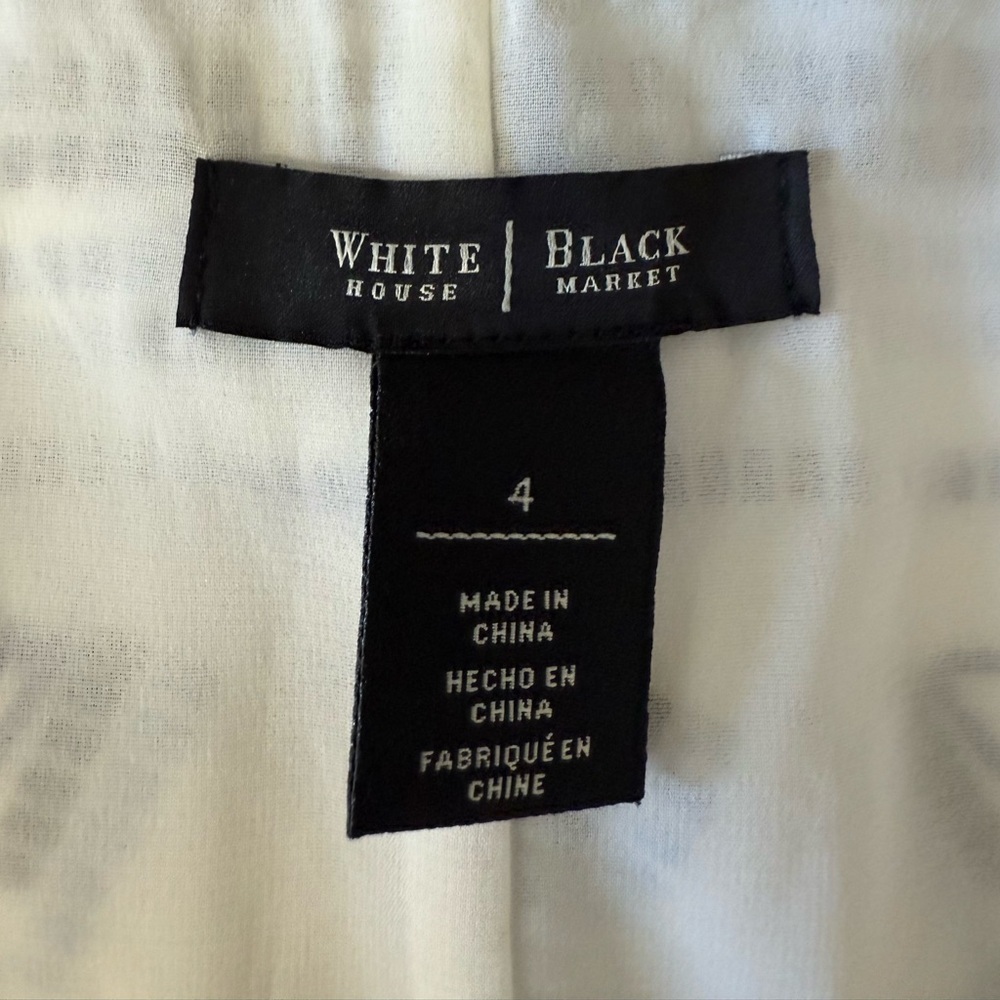 White House Black Market Embroidered Pencil Skirt - Picture 9 of 9